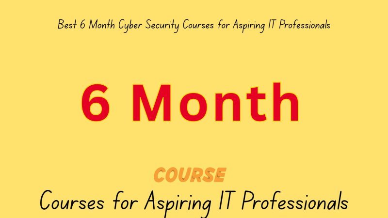 Master Cybersecurity in 180 Days: The Top 6-Month Courses for a High-Pay IT Career
